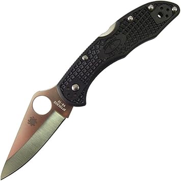 Amazon スパイダルコ デリカ 4 直刃 Spyderco Delica 4 C11pbk Spyderco スパイダルコ フォールディングナイフ