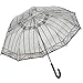 Kung Fu Smith Birdcage Transparent Clear Dome Bubble Rain Stick Umbrella