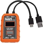 Klein Tools ET920 USB Power Meter, USB-A and USB-C Digital Meter for Voltage, Current, Capacity, Energy and Resistance