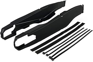 NICECNC Black Swingarm Swing Arm Protection Cover Compatible with KTM 125/150/250/300 SX/XC 2013-2022 250/350/450 SX-F/XC-F 2013-2022 Compatible with Husqvarna TC/TX/FC/FX 125-501 14-22 See Fitment