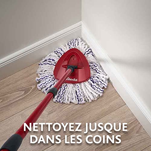 Vileda Turbo 3-in-1 Complete Floor Wash Kit - New Generation of Microfibre Pad 3 in 1 - Mop with Rotating System + Pedal Bucket