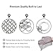 Pictek Cast Iron Cleaner, XL 8x8 Chainmail Scrubber [FDA Approved] Scratch Proof Close-knit Small Rings Stainless Steel Scrubber, Heavy Duty & Durable