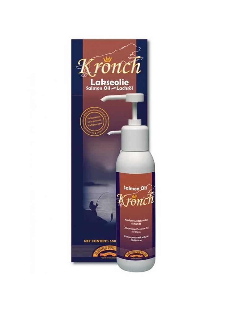 Kronch Salmon Oil - Food Supplement for Dogs and Cats - 1 Litre