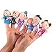 ThinkMax 16 Pack Soft Plush Finger Puppets Set - MANSA 10 Animals + 6 People Family Members Velvet Cute Toys for Children, Story Time, Shows, Playtime, Schools (16pcs)