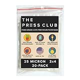 25 Micron | Premium Nylon Tea Filter Press Screen Bags | 2" x 4" | 20 Pack | Zero Blowout Guarantee | All Micron & Sizes Available