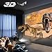 Mini Projector Portable 3D DLP-Link Smart Video for iOS/Android Wireless Screen Sharing Support 4K 250 Ansi Lumens Android 6.0.1 Powerful Speakers Dual WiFi Bluetooth HDMI Keystone Correctionthumb 2