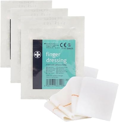Reliance Medical Rel310 Small Finger Dressing with Adhesive Fixing 10 Pack