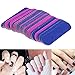 Maybenice 100Pcs Nail Art Manicure 2 Sides Buffing Sanding Files Nail Buffer Tool Shiner