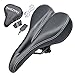 Cushion Gel Bicycle Bike Seat for Men - Comfortable Bike Saddle - Comfort for Road Racing,Mountain bike,Touring,Commuting,Triathlon,Indoor Cycling(Black)