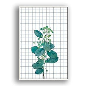 Framed Canvas Wall Art Beautiful Flowers in Grid Giclee Print Gallery Wrap Modern Home Prints Ready to Hang - 16x24 inches