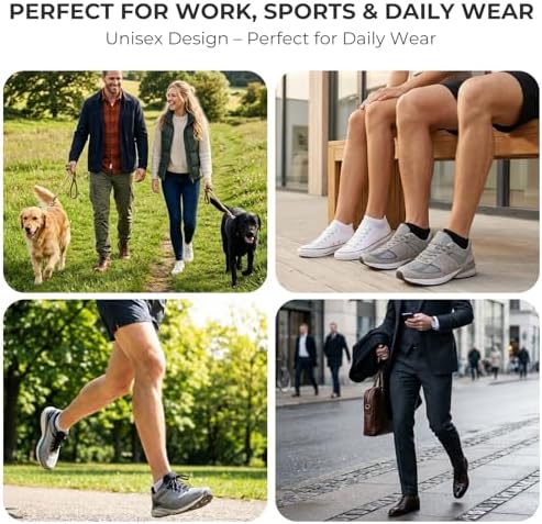 10 Paar Sneaker Socken Herren Damen – Kurze Baumwolle Halbsocken