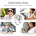 Womens Rings Girls Band Rings Wrap Worry Ring Bling Open Ring Diamond Engagement Rings for Women Hand Toys for Valentines Gifts (White Band+ Rose Band)