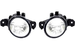 Pair 80W Real Glass Lens XML2 LED Fog Lights Compatible with Nissan Sentra Altima Rogue Maxima Versa Pathfinder Infiniti G37 