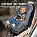 ALTITACO Car Seat Protector + X-Large Kick Mat Auto Seat Back Protector with 2 Organizer Pockets, Universal Car Seat Saver Cover Pad + Waterproof Kick Guards for Baby & Infant Safety Seat, Dog Mat