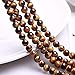 Natural Stone Beads 100pcs 10mm Tiger Eye Round Genuine Real Stone Beading Loose Gemstone Hole Size 1mm DIY Smooth Beads for Bracelet Necklace Earrings Jewelry Making (Tiger Eye, 10mm)