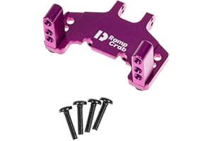 RampCrab Servo Mount Bracket for SCX24 & AX24, Adjustable Servo Mount Bracket, 1/24 RC Car Steering Servo Mount for SCX24 Bronco Deadbolt JLU Gladiator C10 Upgrade Parts, Aluminum Alloy, Purple