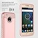 Moto G5 Plus Case,Moto G5 Plus Case Rose Gold,SLMY[Shock Absorption]Slim Fit Heavy Duty Drop Protection Hybrid Armor Defender Protective Case Cover for Motorola Moto G Plus (5th Generation)-Rose Gold