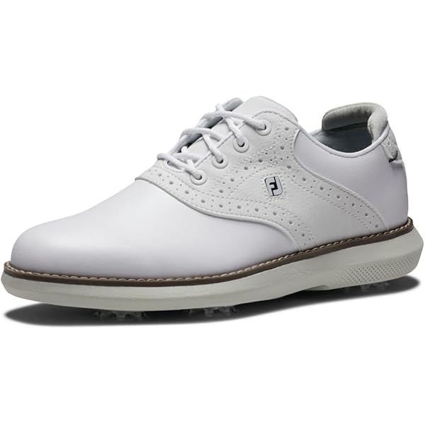 Amazon.com | FootJoy Men's Traditions Golf Shoe, White/White, 7 | Golf