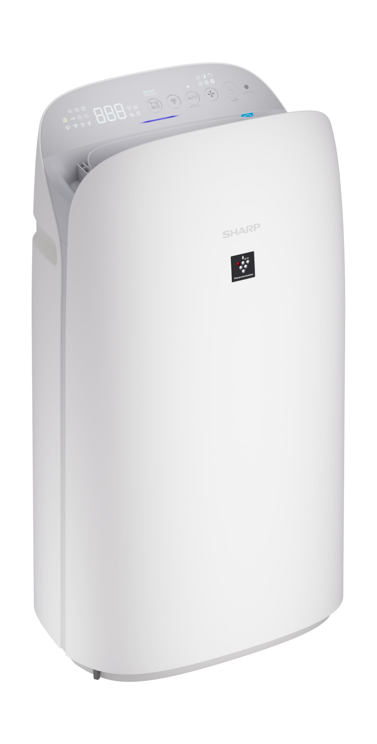 SHARP Smart Air Purifier and Humidifier compatible w/Alexa & Google Asst. Plasmacluster™ Ion Technology & Triple Filtration, incl True HEPA Filter. Covers up to 2,603 sq ft for XL Rooms. KCP110UW