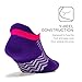 Feetures - High Performance Cushion - No Show Tab - Athletic Running Socks for Men and Women - Chevron Iris - Size Medium