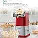 OPOLAR Fast Hot Air Popcorn Popper Machine, No Oil Popcorn Maker with Measuring Cup and Removable Top Cover, Ideal for Watching Movies and Holding Parties in Home, Healthy, 1200W