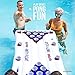 Play Platoon H2PONG Inflatable Party Beer Pong Raft with Cooler, Includes 5 Ping Pong Balls - Floating Pool Party Game Float Inflatable