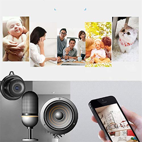 Wireless Camera, Putars 1080P HD Mini Indoor Wireless Smart Home Security Camera with Night Vision, Panoramic WiFi Wireless Camera 720p Voice Intercom IP - Thumbnail 3