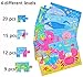 Vileafy Marine Organism Series Jigsaw Puzzle Sets, 4-Pack 4 Complexities, Best for 3-5 Years Old Babies to Develop Dexterity and Problem Solving, Free Iron Box for Easy Storage, 6 1/2