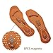 2 Pair Unisex Magnetic Therapy Magnet Health Care Foot Massage Body Massager Insoles Comfort Pads Foot Care Men Women (Small)thumb 2