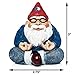The Mini Gnomes Ohm Gnome by Twig and Flower Ohm Garden Gnome, Gnomes Decor, Yoga Gnomes Meditating Gnome- 3