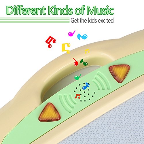 Tomons Magnetic Doodle Board, Musical Drawing Board with Light and Music, Erasable Sketching Pad for Toddlers,Music Toys for Writing Painting and Learning - Green - Thumbnail 3