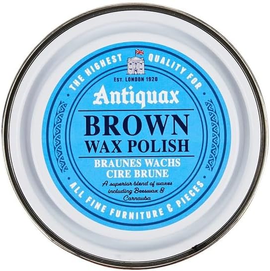 Antiquax Brown Wax Polish Wood Furniture Antiques 250ml Rich Color Restoration