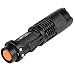 WINDFIRE® New Super Bright SK98 1600lm LED Zoomable Flashlight Mini 18650 Battery Torch Lamp Light Supports Zoom in & Out Black