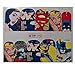 Full Set of 10 Superman Batman Wonder Woman Bat Girl Nail Wrap Decals Sticker Salon Quality Nail Art - 1 Sheet - Punk Gothic Rockabilly