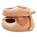 Bluestar Novelty Furry Monster Adventure Slippers for Adults Men Women,Cool House Slippers Comfortable Indoor Shoes (Brown)