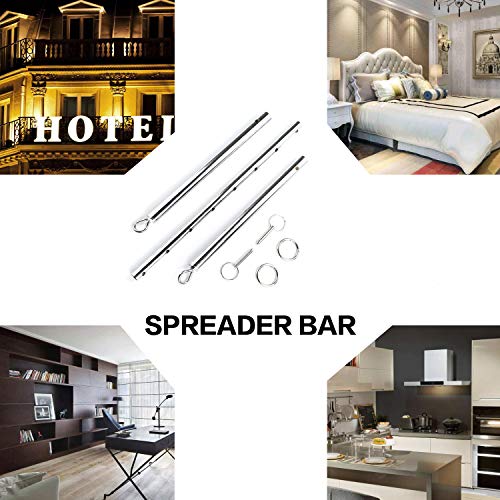 image for Gentlesoft Black Expandable Spreader Bar with 3D Embossed Leather Wris