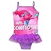 KIDHF Trolls One Piece Summer Swimsuit Girls Princess Swimwear (Purple,100/3-4Y)