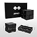 Aluminium Alloy Infinity Pocket Size Cube Toys JOYNOTE Relaxation Office Stress Reducers for ADD, ADHD, Anxiety, Autism Adult & Kids (Black)