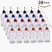 JOYWEE 30 Pack 50ml Needle Dropper E Liquid Bottle - Steel Tip Squeeze Bottle for E Juice