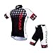 WOLFBIKE Men's Cycling Short Sleeve Jersey, OR Jersey + 3D Padded Shorts Set (British Wind, US S/CN L)
