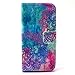 iPhone 5C Case,iPhone 5C Case,By Caseland[Colorful Pattern] Wallet Flip PU Leather Fashion Design Case For iPhone 5C-Painting
