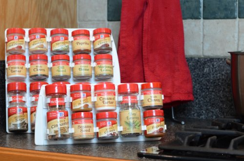 SpiceStor Organizer Spice Rack 20 Clip, 10" x 5"