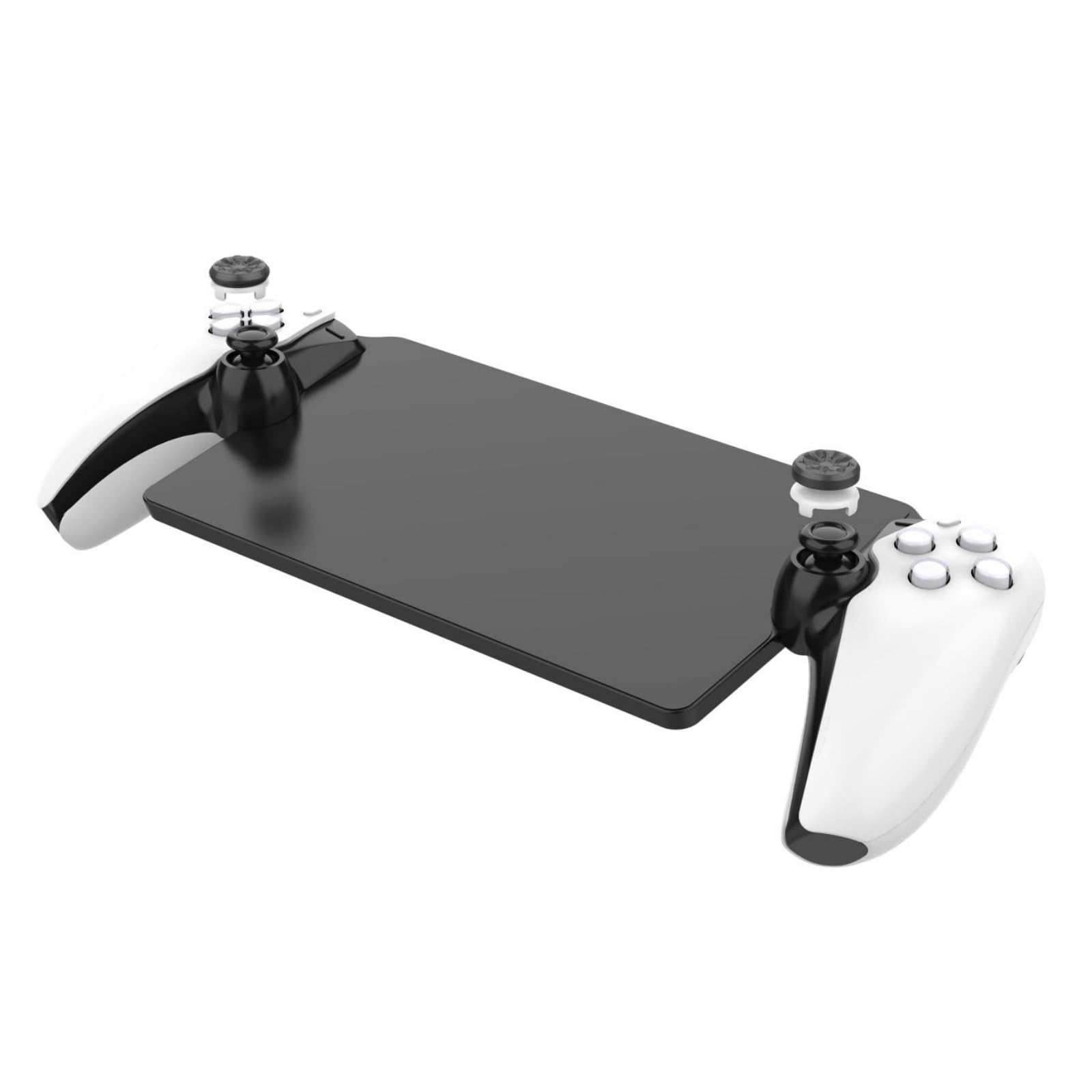 Hzxkqmil Joystick Caps Accessories for PlayStation Portal Remote Player, Thumbs Grips Caps 2 Mid-Rise Concave Anti-Slip Wear-Resistant Thumb Stick Caps for PS5 Portal (Black)