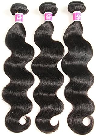 Colorful Queen Brazilian Virgin Hair Body Wave Remy Human Hair 3Bundles Weaves 100% Unprocessed Hair Extensions Natural Color 10 10 10Inch