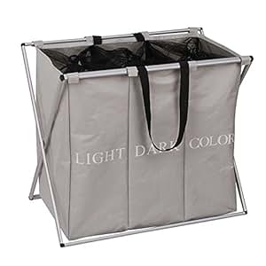 IHOMAGIC, cesta para la ropa sucia con dos compartimentos «light» y