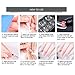 Vrenmol 6pcs White Pink 30ml Poly Gel UV LED Nail Builder Finger Extension Set with Nail Brush Nail Art Kit