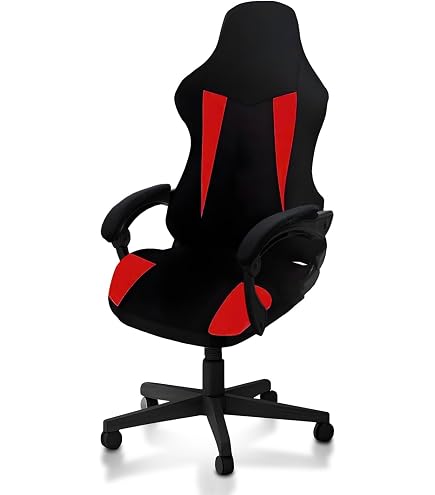 Funda Para Silla De Oficina Y Gaming - Elástica, De Poliéster Y Elastano, Color Negro