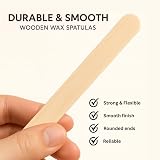 Vanity UK 100 Pcs Wooden Wax Spatulas Professional Disposable 6" view 2