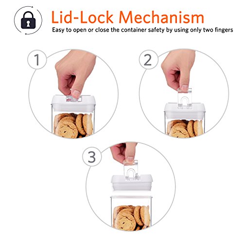 image for Senbowe [7-Piece] Air-Tight Food Storage Container Set with Durable Pl