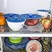 Kitchen + Home Silicone Suction Lids and Food Covers - Set of 5 - Fits various sizes of cups, bowls, pans, or containers!